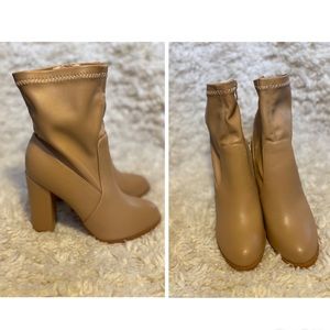 FashionNova: Nude High Heel Booties